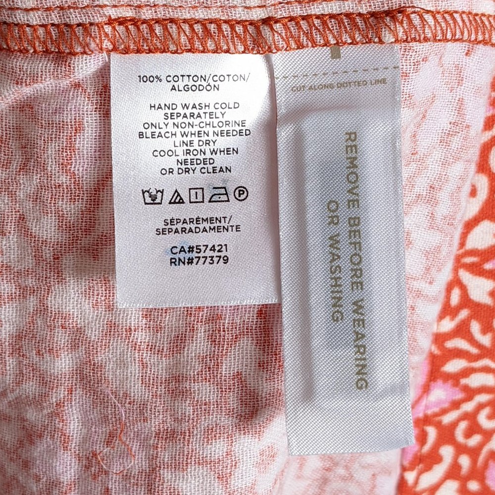 New! Ann Taylor 100% Cotton Ruffle Neck Maxi Dress sz S - Picture 8 of 8